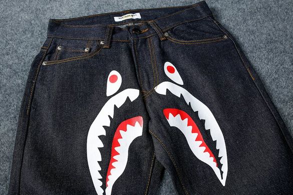 Чорні джинси "Щелепи акули" BAPE