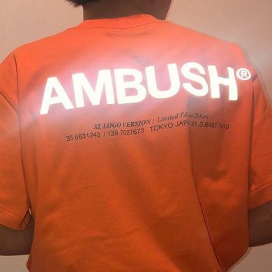 Помаранчева бавовняна футболка AMBUSH