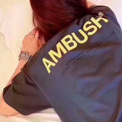 Темно-синя бавовняна футболка AMBUSH