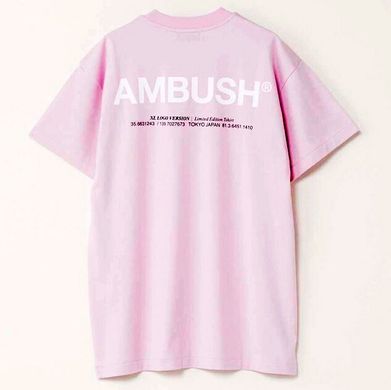 Розовая хлопковая футболка AMBUSH