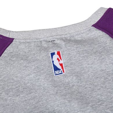 Трехцветный теплый свитшот реглан NBA